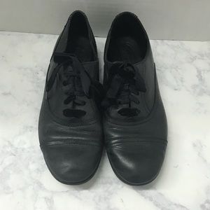 Born Black Leather Oxford Shoes Size 8 M
